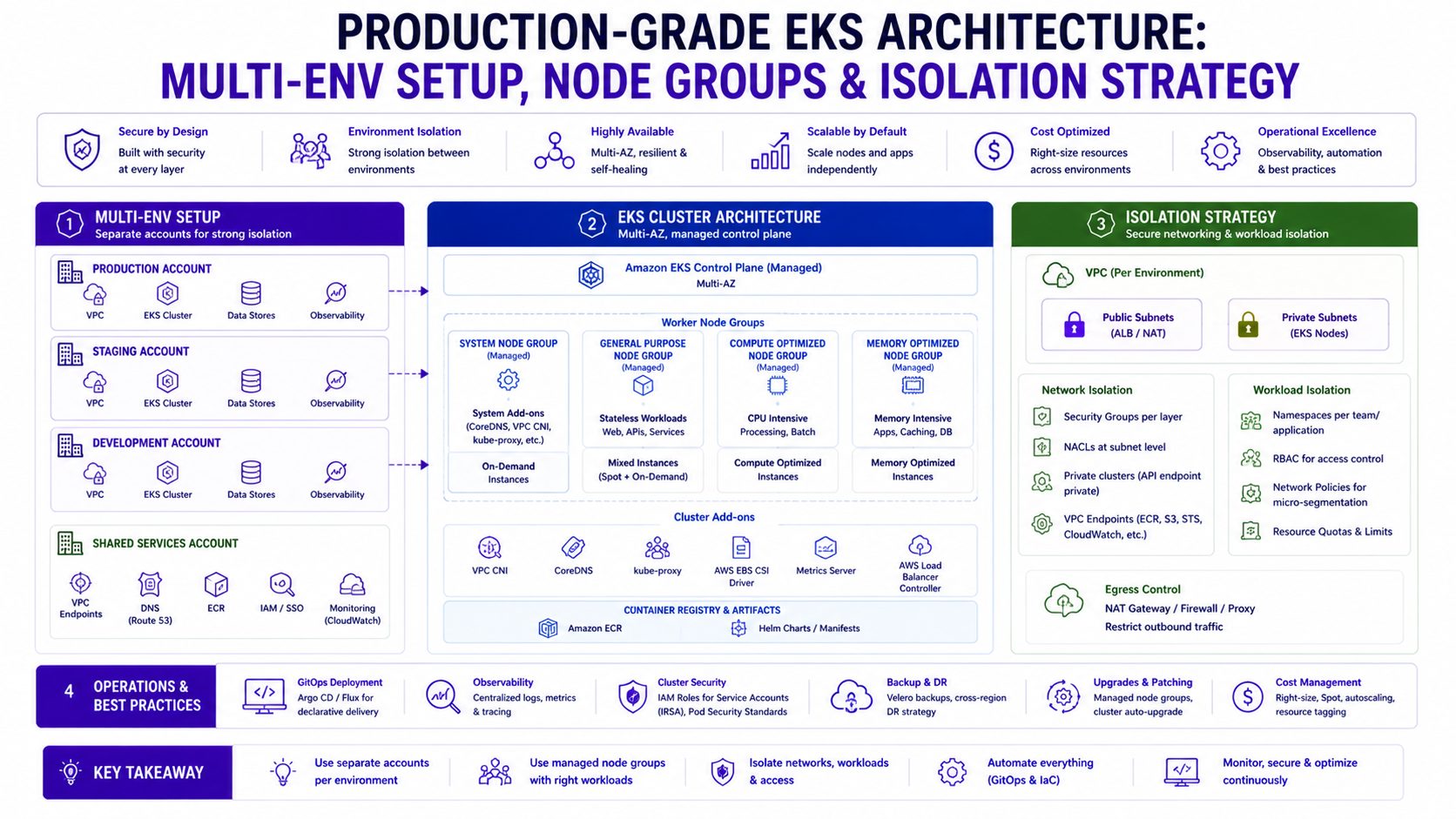 Production-Grade EKS Architecture — Multi-Environment, Node Groups and Isolation Strategy